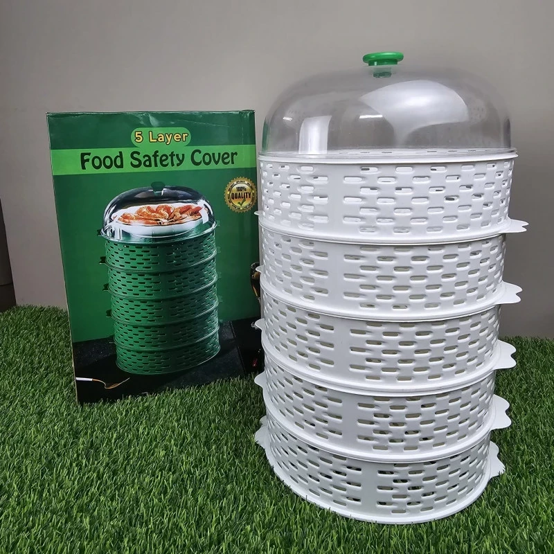 Multifunctional 5 layer Food Safety Cover-white