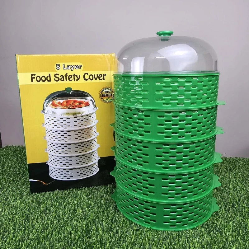 Multifunctional 5 layer Food Safety Cover-green